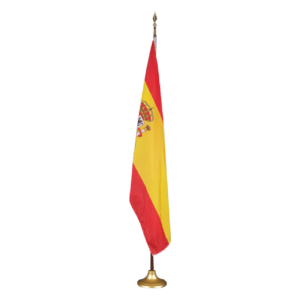Drapeau De Table Île-du-Prince-Édouard 15x10 Cm - Socle Plastique, Hampe 25 Cm, 100% Polyester