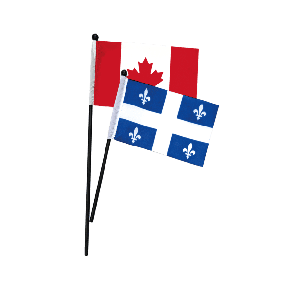 Mini drapeau de table universel en nylon 70D avec bâton – L’Étendard