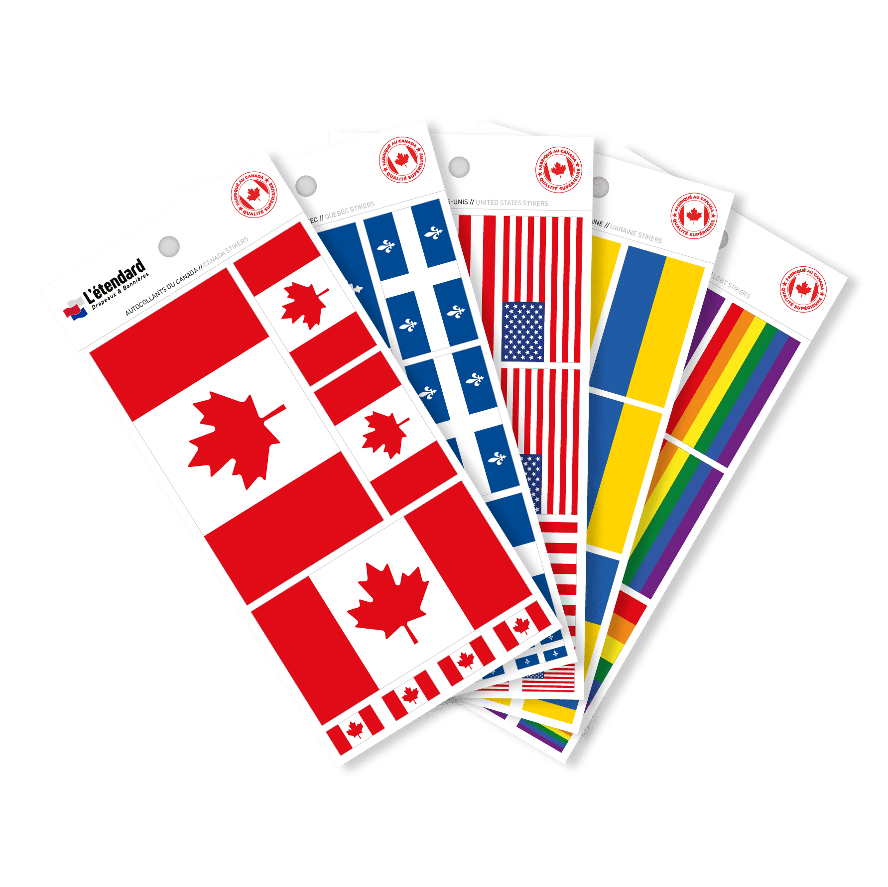 Lot De 11 Autocollants Drapeau De La Sardaigne - Différentes Tailles, PVC Résistant - Pour Voiture, Moto, Casque, Etc.