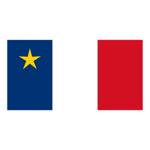 Drapeau acadien en nylon ou polyester fabriqué au Québec – L’Étendard